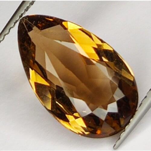 4.83ct Topaz Champagne pear cut 14X9mm