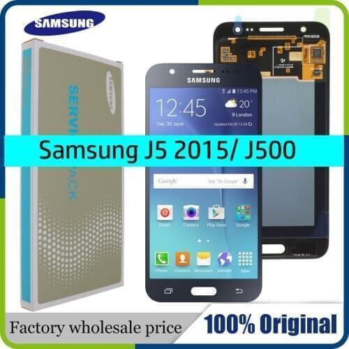 5.0'' Original AMOLED LCD for SAMSUNG Galaxy J5 2015 J500 LCD Display Touch Screen SAMSUNG J500H J500FN J500F J500M SM-J500F