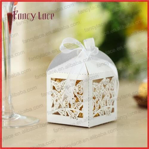 50pcs Party Butterfly Sweet Candy Box Paper Gift Boxes Chocolate Packing Bags Birthday Wedding Event Decoration Supplies
