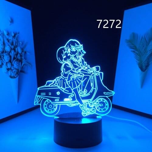 Anime 3D Lamp Kill La Kill Matoi Ryuuko LED Night Light for Bedroom Decor Gift Nightlight Manga Kill La Kill Room Table Lamp