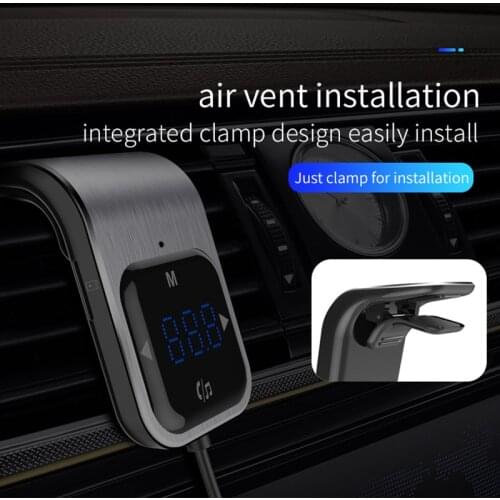 Bluetooth Hands-free Car MP3 Player FM Transmitter AUX Radio Adapter FM Modulator Dual USB Fast Charger Stereo Player