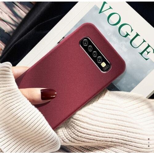 For Samsung Galaxy S10 Plus Case Soft Matte Silicone Slim Protective Back Cover Case for samsung s10e s10+ s10plus phone shell