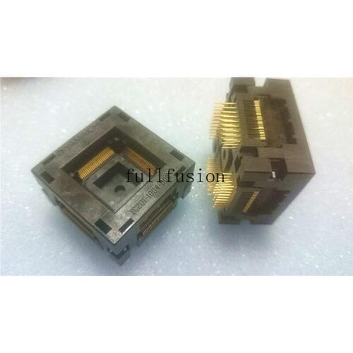 IC201-1004-008 QFP100P 0.8mm Pitch Yamaichi IC Test Socket IC body size 14x14mm TQFP100P Burn in Socket