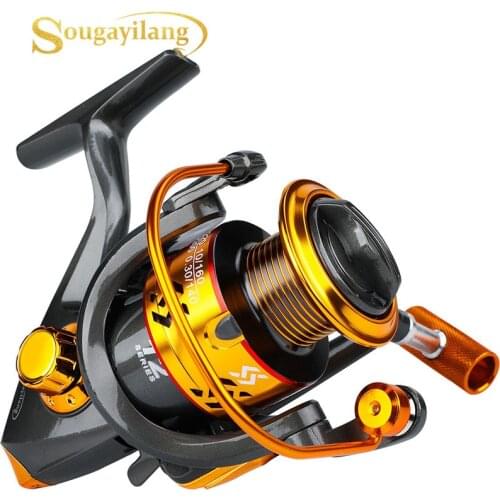 Sougayilang 12BB Carp Fishing Reel Gearing Silent Drive Coil Wheel Spinning Fishing Reel 5.5:1 High Speed Fishing Reel Pesca