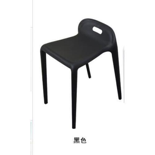 Creative plastic color stool simple modern fashion dining stool home stack outdoor leisure reception chair stool