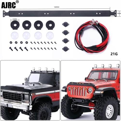 For 1/10 crawler climbing vehicle AXIAL SCX10 III JEEP Wrangler TRAXXAS TRX4 Bronco roof light, round spotlight