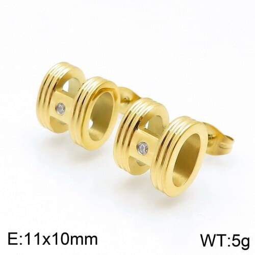 Fashion Stainless Steel Jewelry Stud Earrings For Woman & Girl Party Gift Free Shipping Joyas Store EBJZBNBB