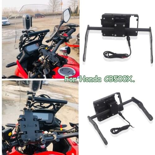 Motorcycle Accessories GPS/SMART PHONE Navigation GPS Plate Bracket Adapt Holder For Honda CB500X CB500 X CB 500X 2016 - 2019