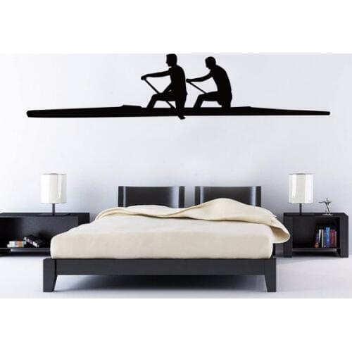 Canoe and Kayak Sticker Sketch Wedding Decor Wall Decal Wallpaper Wall Pvc Sticker Kids Rooms Decor