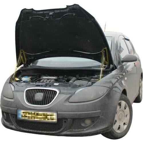 For Seat Toledo 2004-2009 Front Bonnet Hood Modify Gas Struts Carbon Fiber Spring Damper Lift Support Absorber