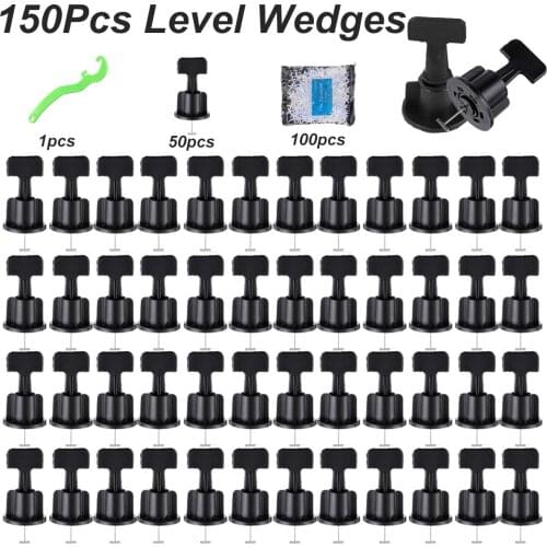 151PCS Level Wedges Tile Spacer Wall Leveler Tile Leveling System Wedges Spacers For Flooring Wall Tile Locator Plier