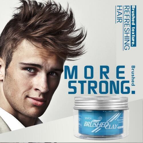Sevich Burshed Clay 100g Strong Hold Brushed Texture Clay Refreshing Hair Fashion Hair Styling Clay Mud for Men