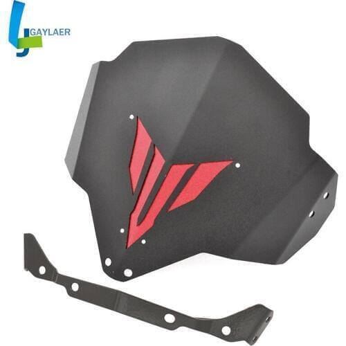 Windshield Windscreen with Adjustable Bracket for Yamaha MT03 FZ03 2015 2016 2017 2018 Motorcycle Wind Screen