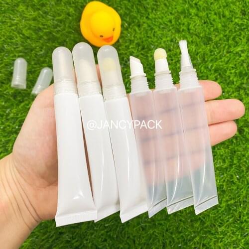 10PCS 10ML Empty Lip Gloss Tubes Lipstick Tube Lip Balm Soft Tube Squeeze Clear Lipgloss Tube Container for DIY Makeup Tool