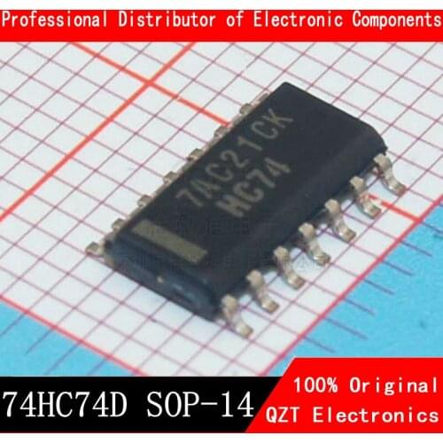 10PCS 74HC74D SOP14 74HC74 SOP SN74HC74DR SOP-14 SN74HC74 SMD new and original IC