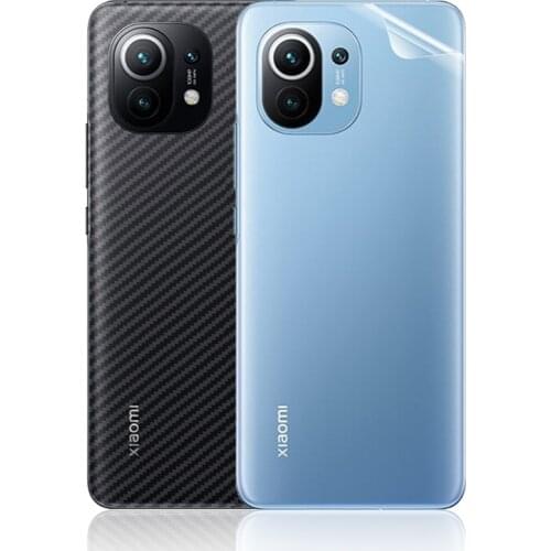 10Pcs Carbon Fiber Screen Protector For Xiaomi Mi Note 10 Lite Mi 10 11 Pro Mi 10T 9T Redmi Note 10 9s 8 7 Pro Back Matte Film