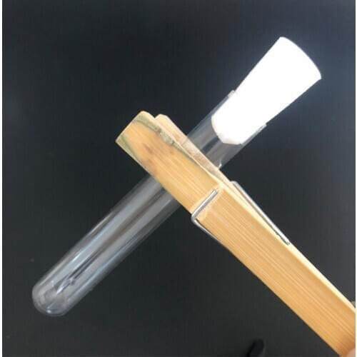 100 pieces/pack 15mm*100mm Glass Test Tube with Silica Gel Plug Cap Chemistry Laboratory Glass Tube