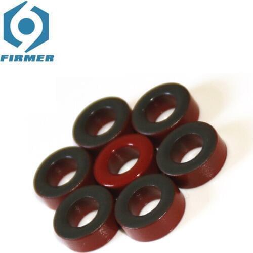 15.2*8.53*5.94 mm Toroidal Ferrite Cores 50pcs Ferrite Ring Epoxy Resin Soft Magnetic Ring Red Grey For Magnetic Coil