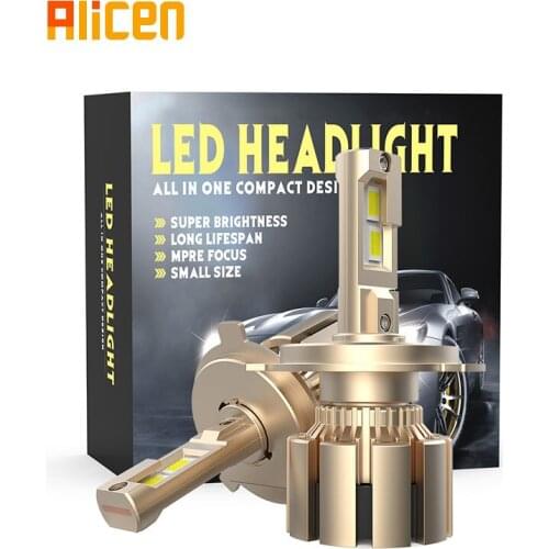 2PCS H4 LED car light H7 LED bulb highlight 80w built-in drive LED car headlight white light H1 H11 H8 H9 9005 9006 9012