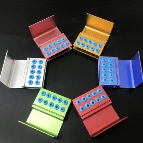 3x Dental Burs Holder Block 10 Holes & Silicon Cover FG RA Autoclavable