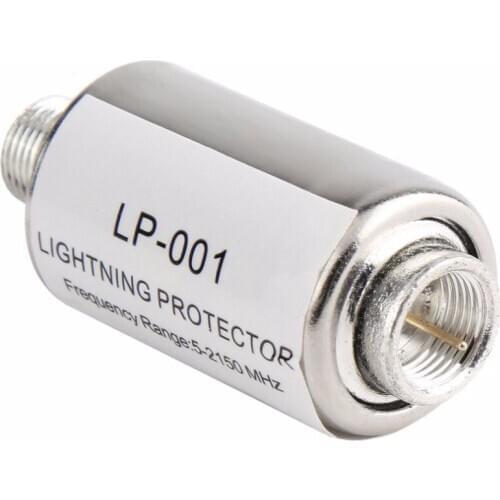 5-2150MHz Lightning Arrester Low Insertion Loss Surge Protecting Devices For CB Ham Receiver & TV Lightning-proof Gadgets