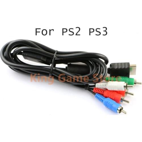 5pcs 1.8m 6FT HDTV AV Audio Video Component Cable for PS2 PS3 Controller Cord Audio Video Component Cables for PS2 PS3
