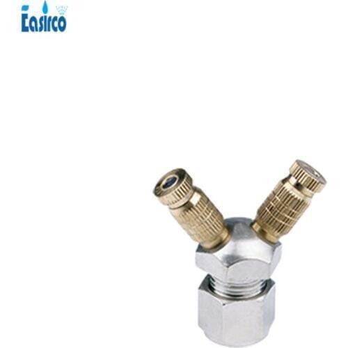 5pcs/pack)Factory direct Humidification Brass mist nozzle holder with 2 sites for misting system. Free Shipping