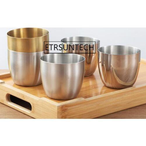 50pcs Stainless Steel Cups Wine Beer Coffee Cup Whiskey Milk Mugs Outdoor Travel Camping Cup Drinkware