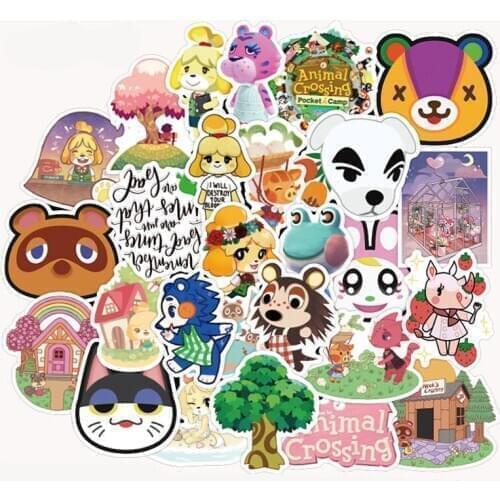 50Pcs Animal Crossing Sticker Forest Friends Club Graffiti Mobile Computer Skateboard Guitar Car Stickers
