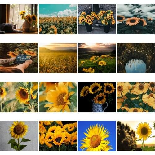 5D Diy Diamond Embroidery Mosaic Sunflower Scenery Paintings Rhinestone Travel Landscape Picture Wall Art Poster Home Decoratio