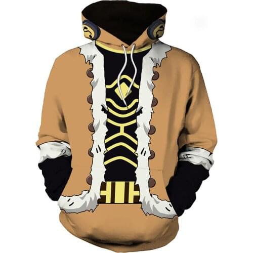 Anime My Hero Academia Cosplay Hawks 3D Hooded Hoodie Pullover Sweatshirt Coat New Arrival