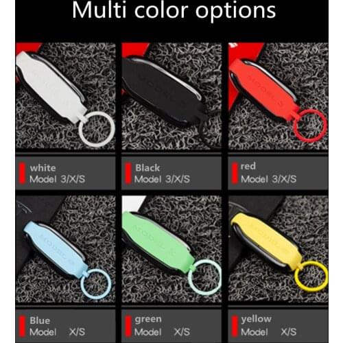 1Pc Car Silica Gel Key Protector Key Bag Case Anti-scratch Modification For Tesla Model X S 3 Car Accessories Car Key Case Cover