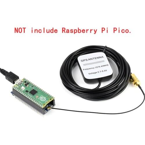 GPS GNSS QZSS Satellite Positioning Module Breakout Shield HAT + Antenna Starter Kit for Raspberry Pi RPI Pico Board Accessories