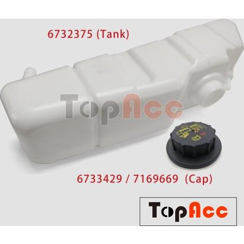 Water Coolant Tank Kit 6732375 Cap 6733429 7169669 For Bobcat Loaders A300 S130 S150 S160 Coolant Expansion Reservoir Tank