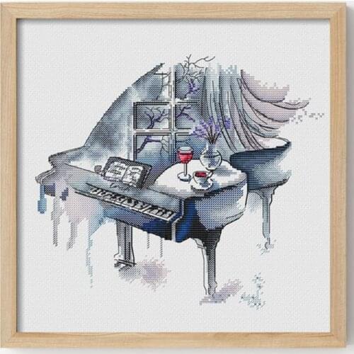 Stich Cross Stitch Kits Craft - Autumn Rhyme Piano Serenade 34-31 Counted cross stitch Needlework Embroidery Cross-Stitching