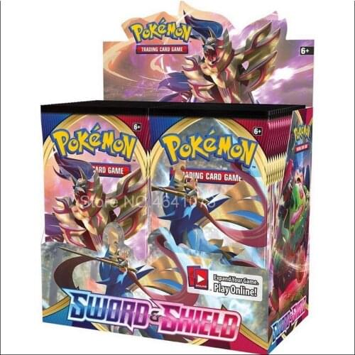 Pokemones Sword and Shield - Booster Pack Lot - 4 Sealed Packs 324 pcs / lot Pokemones Cards