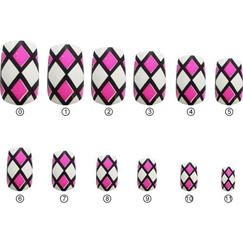 Cute Beautiful Youth fake nails 24pcs/Box Tips Designed False Nails Finger Nails With Glue Sticker Nail Art Decoration Set