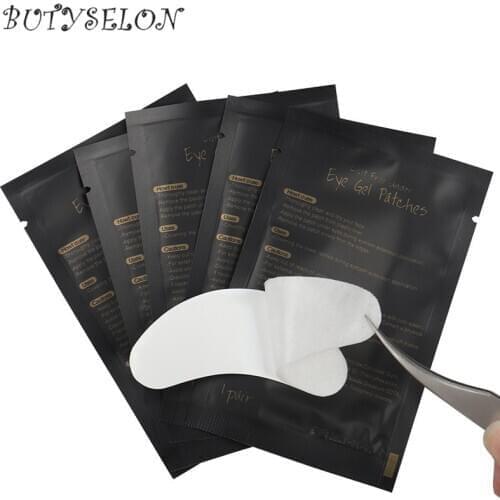 50/100Pairs Disposable Pads Lint Free Patch Eye Pads for Eyeshadow Shields Protector False Eyelash Extension Makeup Tools