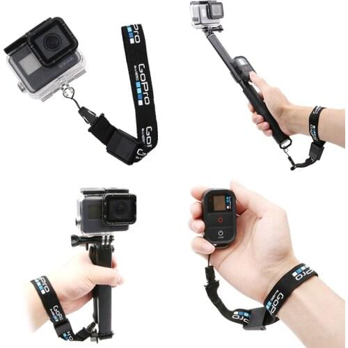 GoPro/SJCAM/Xiao YI Wrist Lanyard Hand Strap Safety Rope Camera Anti-lost for Insta360/DJI Osmo Action Camera Lanyard Buckle
