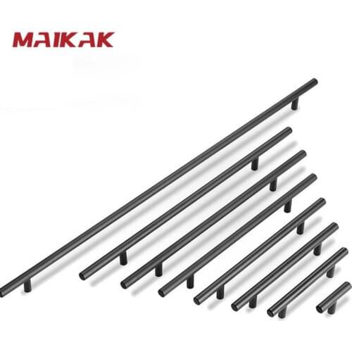 Stainless Steel Straight Cupboard Handles Knobs Brushed Black Gold Kitchen Door Handles Cabinet Pull Furniture Handle Muebles