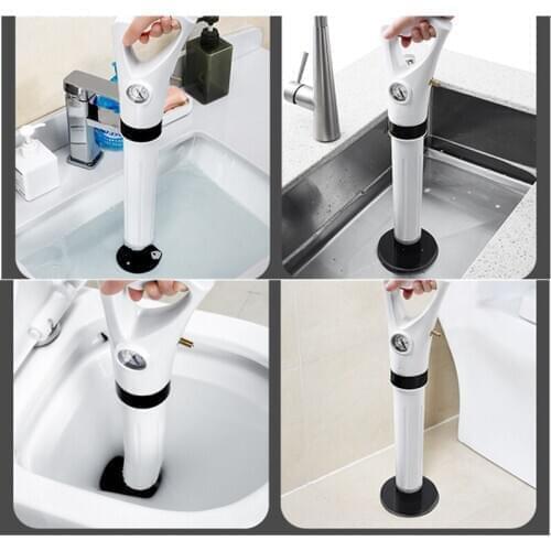 Toilet Dredge Sewer Household Artifact WC Pipeline Blockage Tool Suction High Pressure Pneumatic One Shot