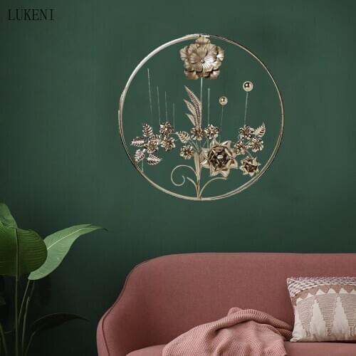 Chinese Style Porch Decoration Hotel Living Room Sofa Background Wall Decoration Creative Flower Wall Decoration Wall Hanging