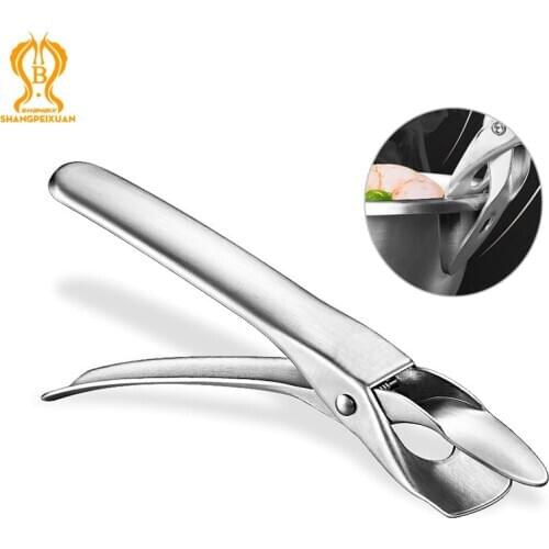 SHANGPEIXUAN Stainless Steel Gripper Pizza Pan Gripper for Deep Pan Bowl Dish Pot Clip Anti-Scald Hot Oven Pizza Pan Dish Tray