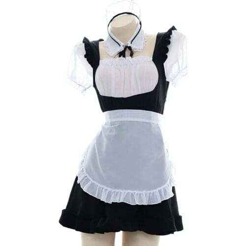 JIMIKO anime cosplay costume sexy maid uniform cosplay lingerie kawaii dress sexy nightwear female lolita dresses roleplay party