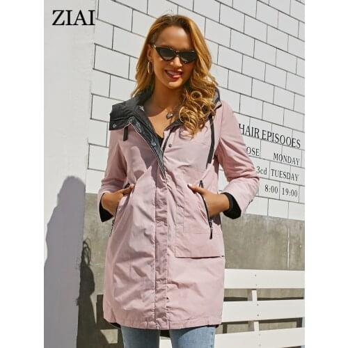 Ziai Women's Long Raincoats