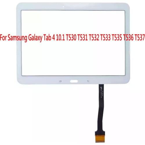 1 Pcs (Tested) For Samsung Galaxy Tab 4 10.1 T530 T531 T532 T533 T535 T536 T537 LCD Outer Glass Digitizer Touch Screen Panel