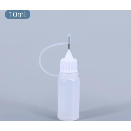 10ml Empty Glue Bottle with Needle Precision Tip Applicator Bottle for Paper Quilling DIY Craft Durable refillable bottle 10Pcs