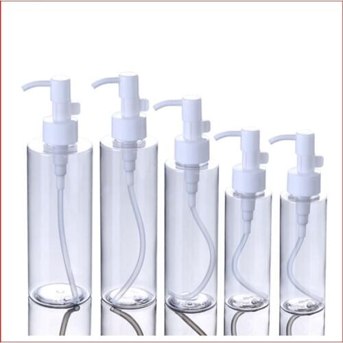 100/120/150/200/250G PET plastic bottle Lotion white Press Pump shampoo Cosmetics container empty Foam Soap Refillable Bottles