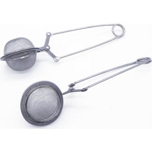 1000pcs/lot 4.5cm Stainless Steel Handle Tea Infuser Tea Sticks Sphere Mesh Tea Strainer Tea Balls SN2478