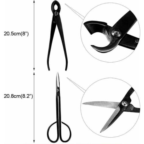 16Pcs Garden Bonsai Tool Set Carbon Steel Kit Cutter Scissors with Nylon Case wzpi